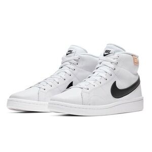 Nike White and Black Court Royale Sneakers